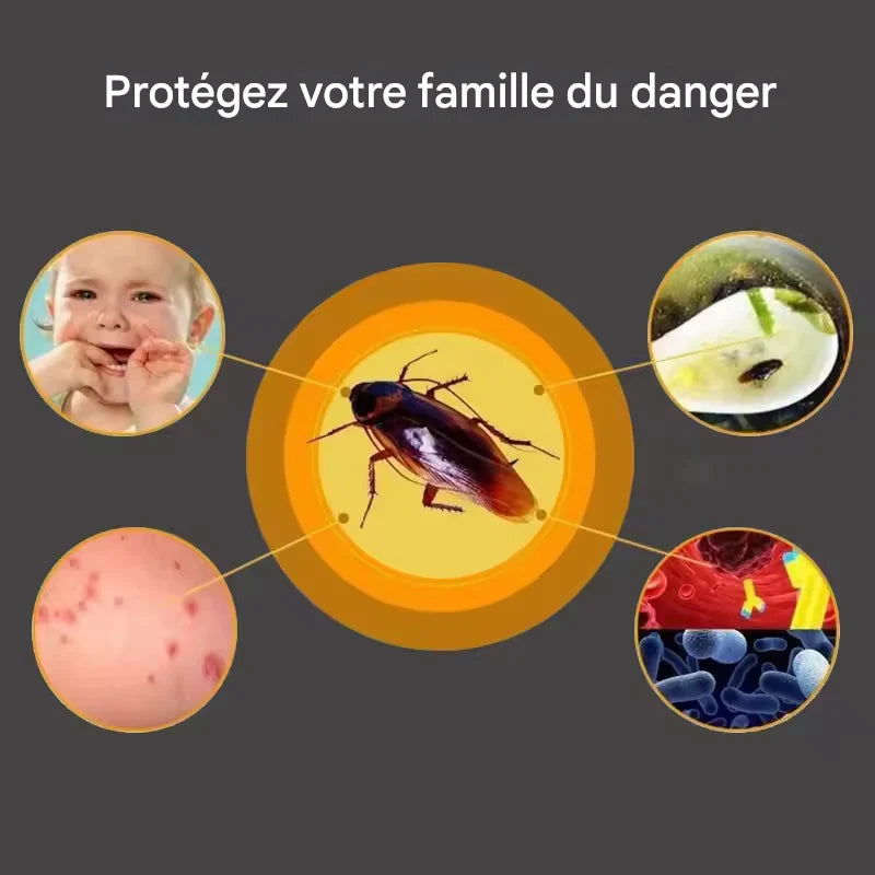 Appât Anti-Cafards Puissant – Piège à Longue Durée